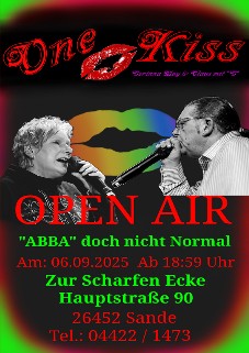 Onkiss Konzert in Sande, Zur Scharfen Ecke, am 06.09.2025 ab 18:59 Uhr